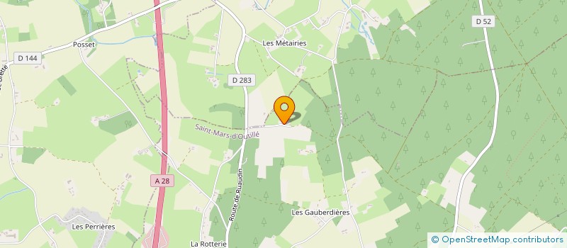 localisation de l'entreprise MONSIEUR ROMAIN GRUDET  ARNAGE