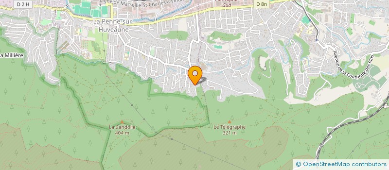 localisation de l'entreprise MONSIEUR ROMAIN GUARINO  LA PENNE-SUR-HUVEAUNE