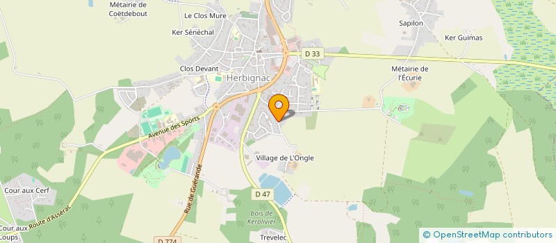 localisation de l'entreprise MONSIEUR ROMAIN GUEGAN à HERBIGNAC