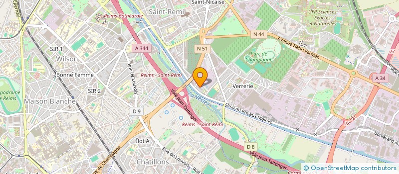 localisation de l'entreprise MONSIEUR ROMAIN GUENE  REIMS