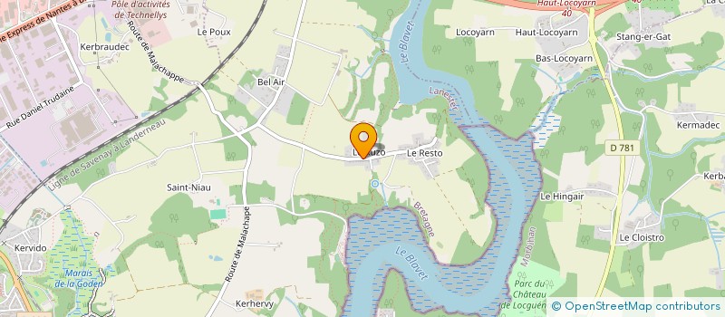 localisation de l'entreprise MONSIEUR ROMAIN GUENNEC  LANESTER