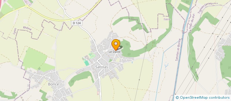 localisation de l'entreprise MONSIEUR ROMAIN GUENON  SATOLAS-ET-BONCE