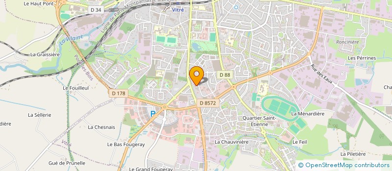 localisation de l'entreprise MONSIEUR ROMAIN GUESDON  VITRE