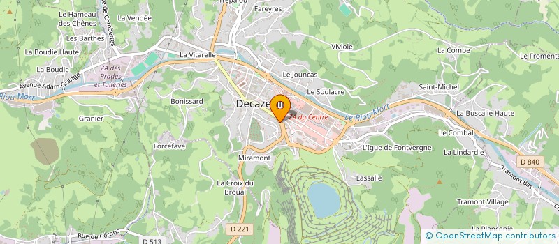 localisation de l'entreprise MONSIEUR ROMAIN GUICHARD  DECAZEVILLE