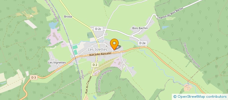 localisation de l'entreprise MONSIEUR ROMAIN GUILLAUME à LES ISLETTES