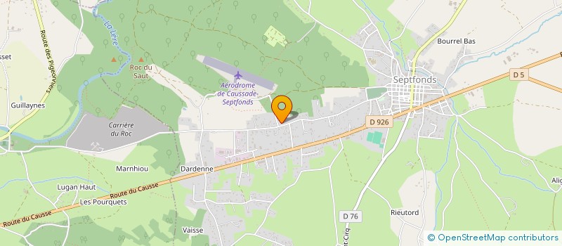 localisation de l'entreprise MONSIEUR ROMAIN GUILLAUMENQ  SEPTFONDS