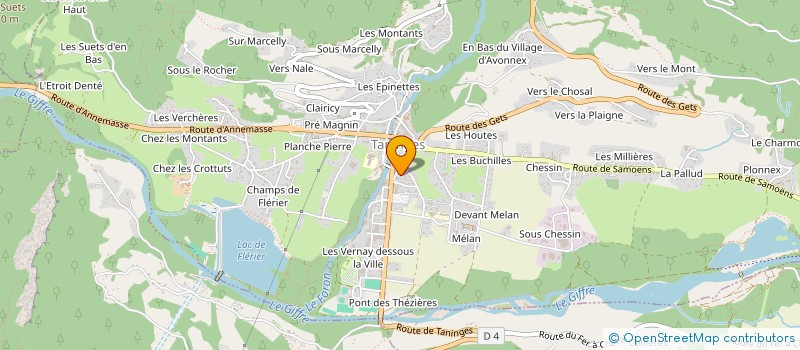 localisation de l'entreprise MONSIEUR ROMAIN GUILLAUMONT  TANINGES