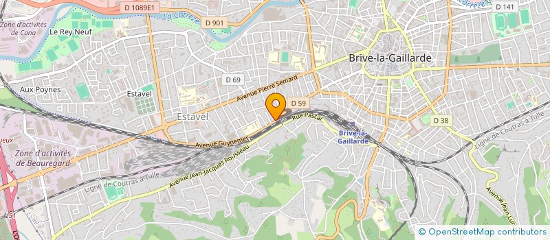 localisation de l'entreprise MONSIEUR ROMAIN GUILLO DU BODAN  BRIVE-LA-GAILLARDE