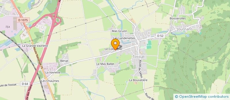 localisation de l'entreprise MONSIEUR ROMAIN GUILLON  TOSSIAT