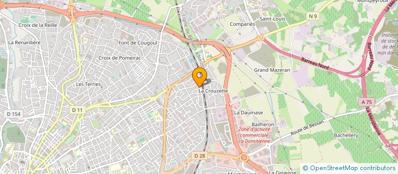 localisation de l'entreprise MONSIEUR ROMAIN GUILLOT  BEZIERS