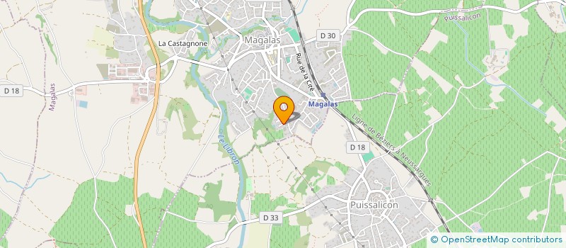 localisation de l'entreprise MONSIEUR ROMAIN GUITARD  MAGALAS