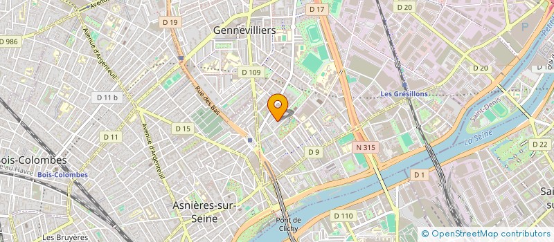 localisation de l'entreprise MONSIEUR ROMAIN HABRAN à GENNEVILLIERS