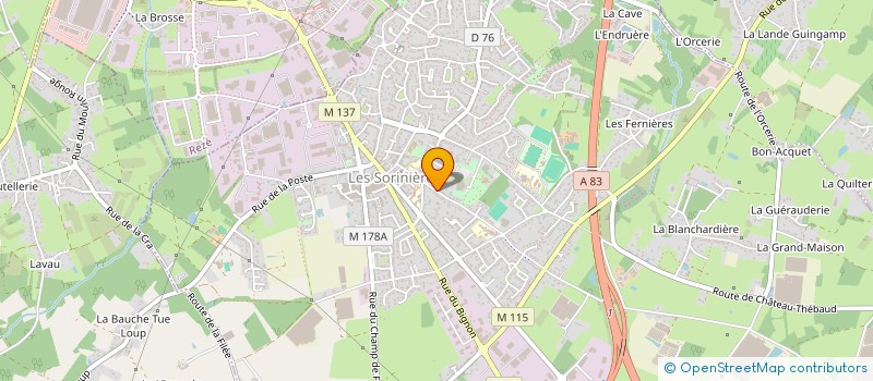 localisation de l'entreprise MONSIEUR ROMAIN HACQUIN à LES SORINIERES
