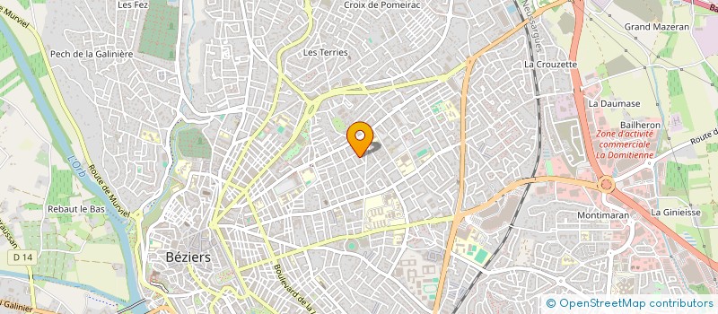 localisation de l'entreprise MONSIEUR ROMAIN HAGUELON  BEZIERS