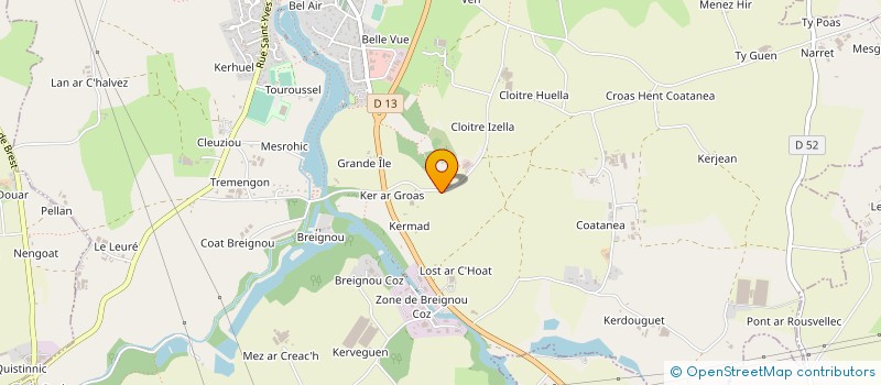 localisation de l'entreprise MONSIEUR ROMAIN HALL  BOURG-BLANC