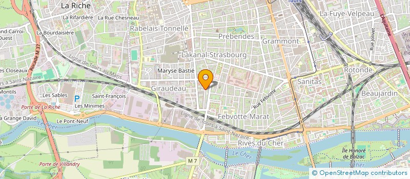 localisation de l'entreprise MONSIEUR ROMAIN HALLARD  TOURS