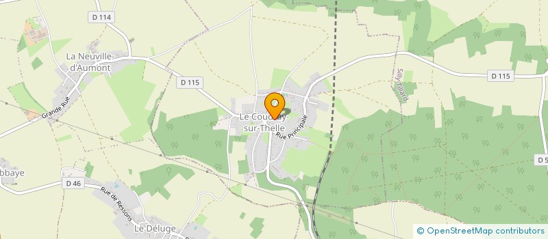 localisation de l'entreprise MONSIEUR ROMAIN HAMAIDE  LE COUDRAY SUR THELLE