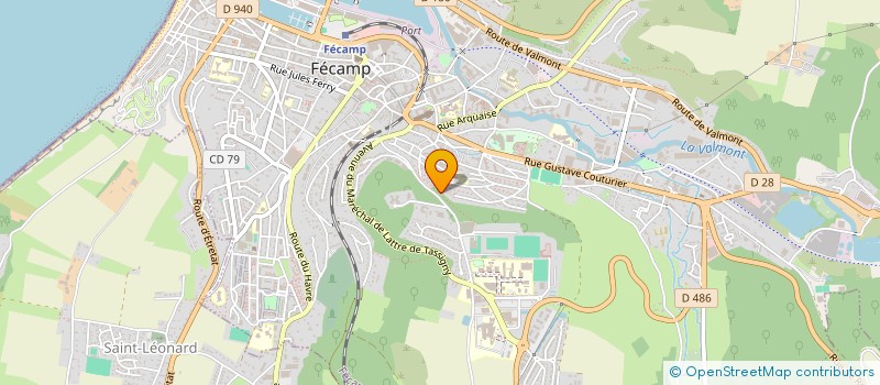 localisation de l'entreprise MONSIEUR ROMAIN HAMEL  FECAMP