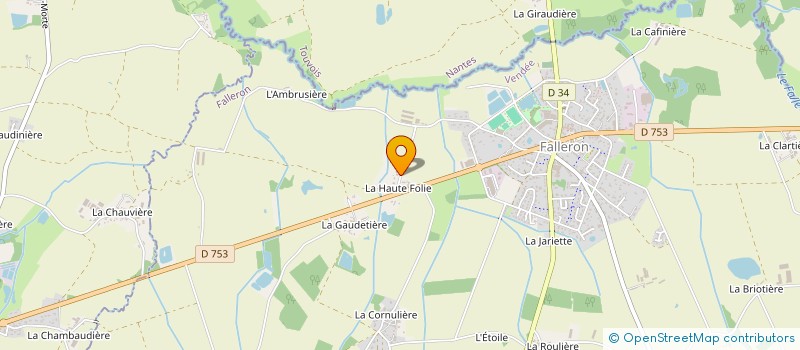 localisation de l'entreprise MONSIEUR ROMAIN HAMON à FALLERON