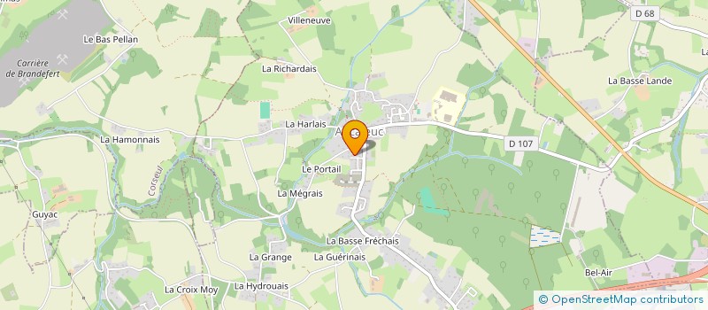 localisation de l'entreprise MONSIEUR ROMAIN HAMON à AUCALEUC
