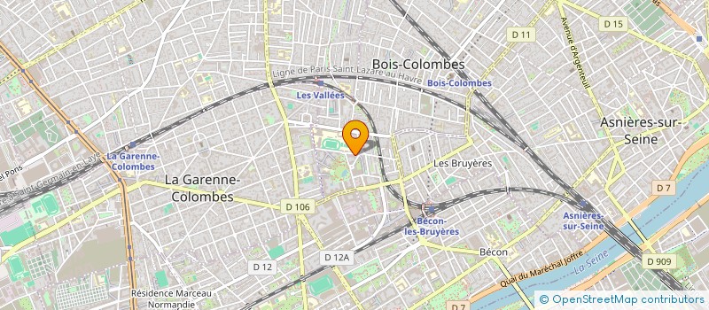 localisation de l'entreprise MONSIEUR ROMAIN HAUDIQUERT à BOIS-COLOMBES