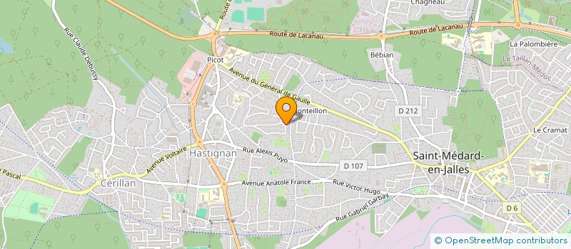 localisation de l'entreprise MONSIEUR ROMAIN HAYERE  SAINT-AUBIN-DE-MEDOC