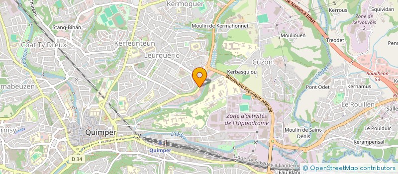 localisation de l'entreprise MONSIEUR ROMAIN HEBERT à QUIMPER