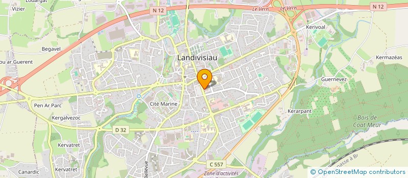 localisation de l'entreprise MONSIEUR ROMAIN HELFRICH  LANDIVISIAU