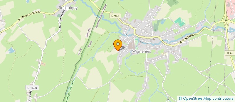 localisation de l'entreprise MONSIEUR ROMAIN HEMERY  WIGNEHIES