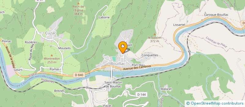 localisation de l'entreprise MONSIEUR ROMAIN HENRIOT  BOUILLAC