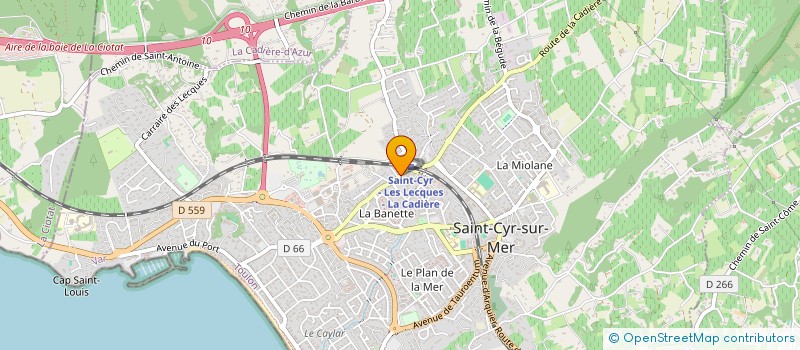 localisation de l'entreprise MONSIEUR ROMAIN HERRY à SAINT-CYR-SUR-MER