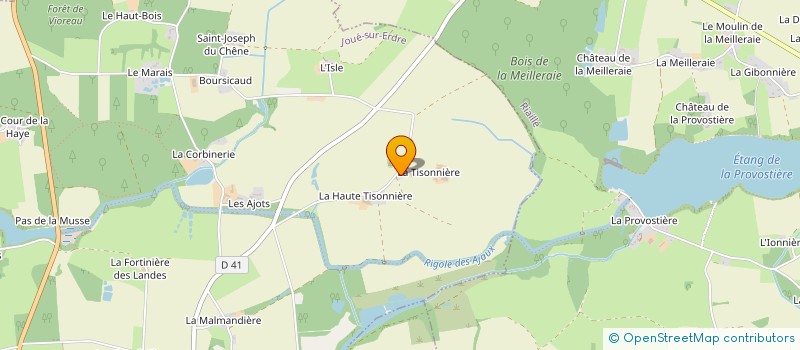 localisation de l'entreprise MONSIEUR ROMAIN HERVOUET  JOUE-SUR-ERDRE