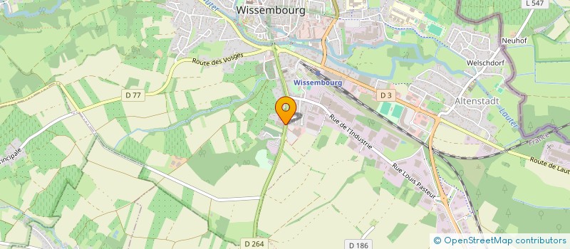 localisation de l'entreprise MONSIEUR ROMAIN HITZIGER  WISSEMBOURG