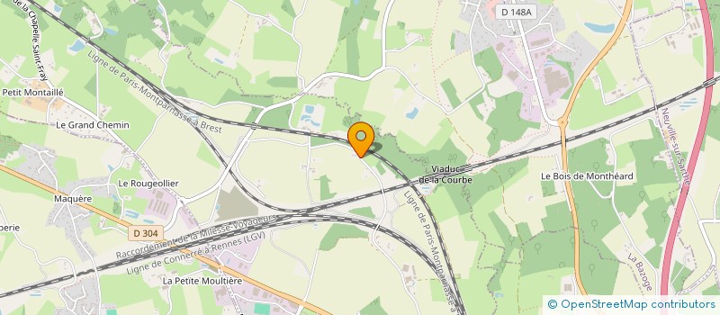 localisation de l'entreprise MONSIEUR ROMAIN HORPIN  LA MILESSE