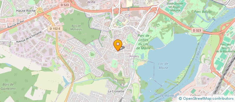 localisation de l'entreprise MONSIEUR ROMAIN HOUET à ANGERS