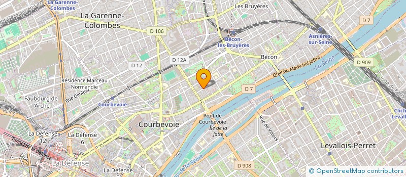 localisation de l'entreprise MONSIEUR ROMAIN HUBERT à COURBEVOIE