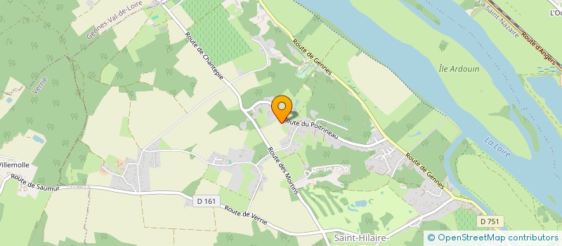 localisation de l'entreprise MONSIEUR ROMAIN HUDE  SAUMUR