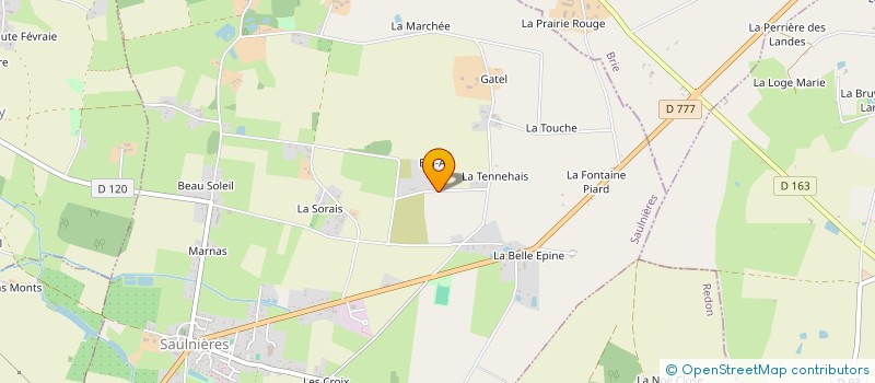 localisation de l'entreprise MONSIEUR ROMAIN HUET  SAULNIERES