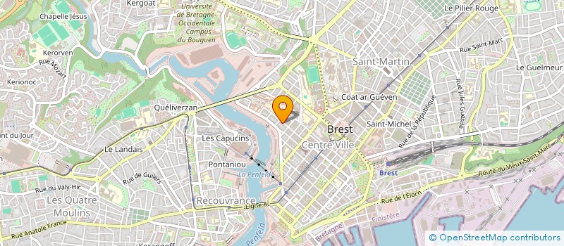 localisation de l'entreprise MONSIEUR ROMAIN HUGRET à BREST