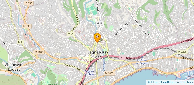 localisation de l'entreprise MONSIEUR ROMAIN HUNEAU à CAGNES-SUR-MER