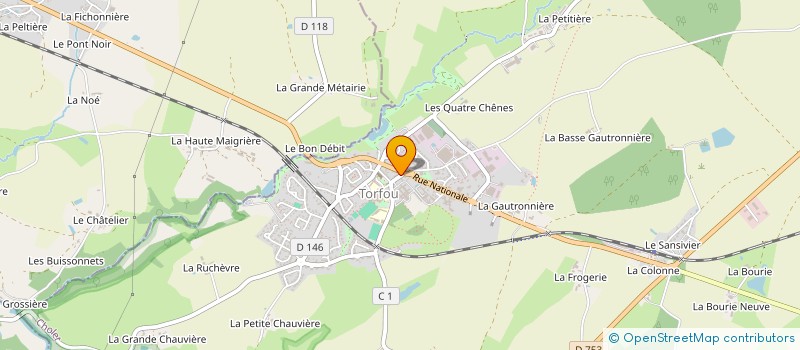 localisation de l'entreprise MONSIEUR ROMAIN HUTEAU  SEVREMOINE