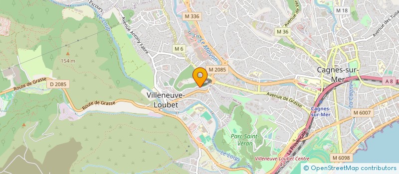localisation de l'entreprise MONSIEUR ROMAIN HYBORD à VILLENEUVE-LOUBET