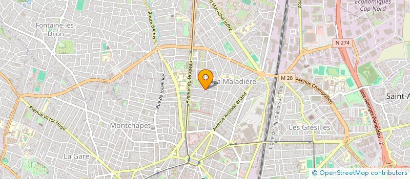 localisation de l'entreprise MONSIEUR ROMAIN JACOTOT à DIJON