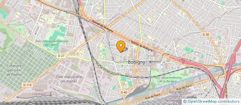 localisation de l'entreprise MONSIEUR ROMAIN JACQUEL  BOBIGNY