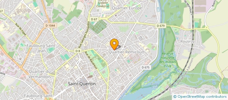 localisation de l'entreprise MONSIEUR ROMAIN JACQUELINET à SAINT-QUENTIN