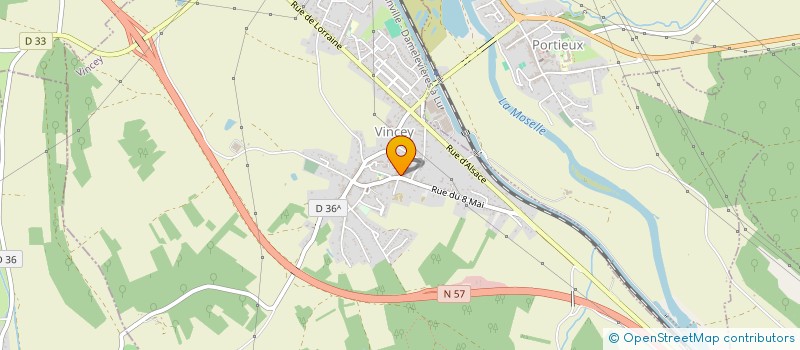 localisation de l'entreprise MONSIEUR ROMAIN JACQUINOT  VINCEY