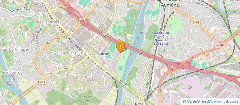 localisation de l'entreprise MONSIEUR ROMAIN JAILLANT  PONTOISE