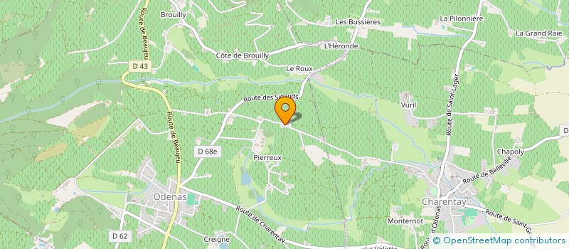 localisation de l'entreprise MONSIEUR ROMAIN JAMBON à ODENAS