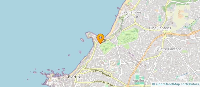 localisation de l'entreprise MONSIEUR ROMAIN JAMET à BIARRITZ