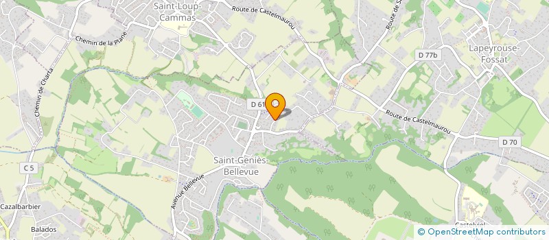 localisation de l'entreprise MONSIEUR ROMAIN JAMME  SAINT-GENIES-BELLEVUE